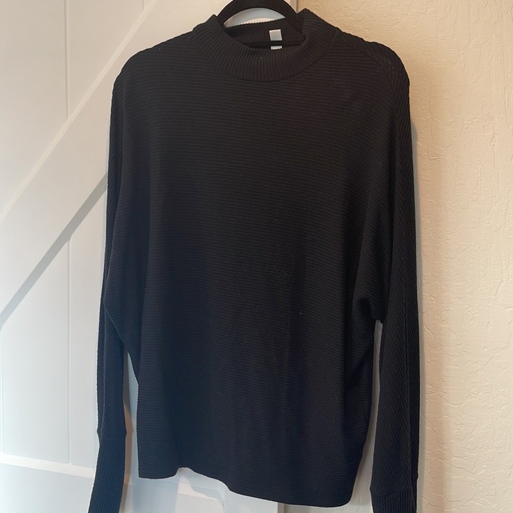 B.P. Mock neck ribbed sweater